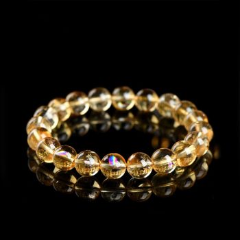 Natural Yellow Citrine Bracelet, 7/8/9/11/12mm