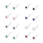 S999 Sterling Silver Inlaid Square Rhinestone Earrings, FESI018