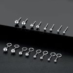 S999 Sterling Silver Multi Size Ball Earrings, FESI003